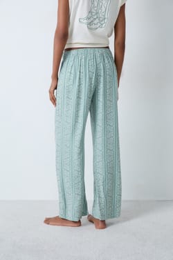 Patterned Pajama Pants;${refinementColor}