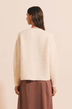 Pull manches longues avec laine;${refinementColor}