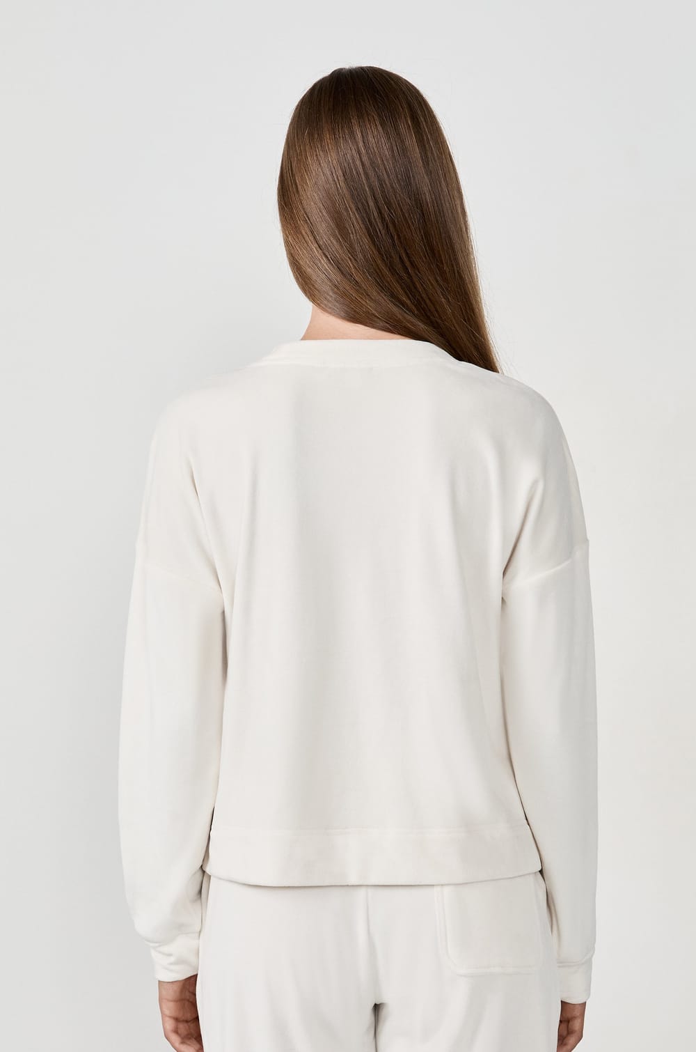 Sweat de pyjama en velours;${refinementColor}