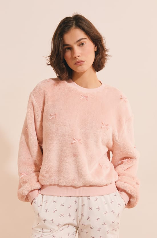 Sweatshirt avec noeuds;${refinementColor}