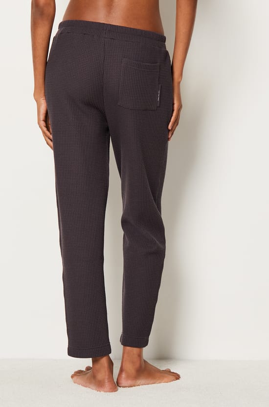 Pantalon de pyjama gaufré;${refinementColor}