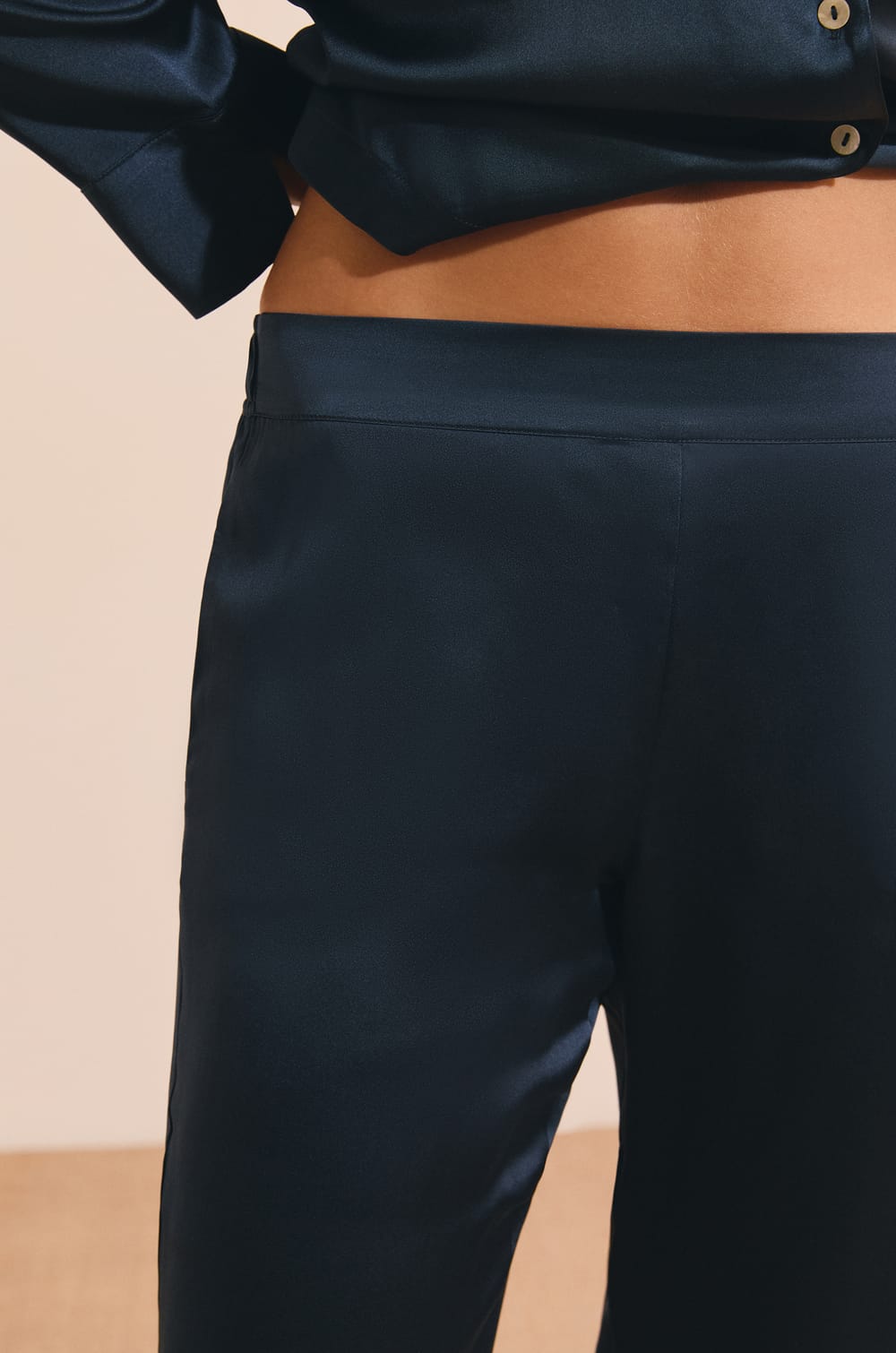 Silk Pyjama Trousers;${refinementColor}