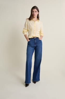 Chemise cintr&eacute;e &agrave; plis plats;${refinementColor}