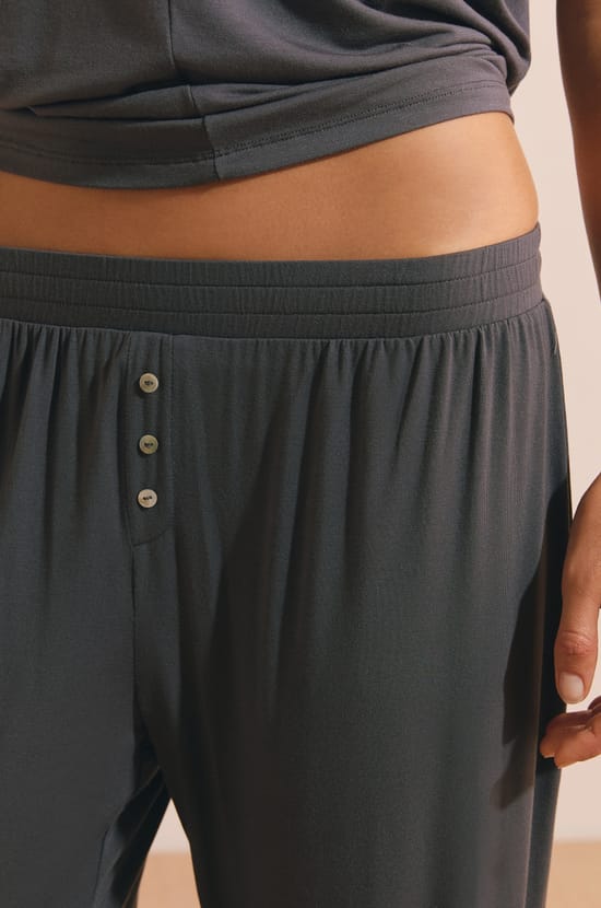 Pantal&oacute;n de pijama liso de modal;${refinementColor}