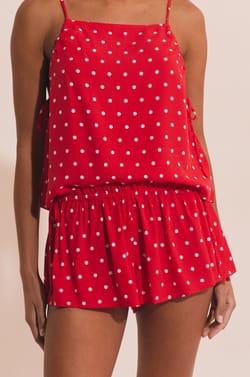 Short de pyjama &agrave; pois;${refinementColor}