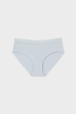 Cotton Boyshort with Back Seam;${refinementColor}