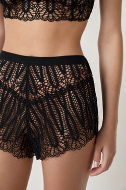 Short de pyjama en dentelle;${refinementColor}