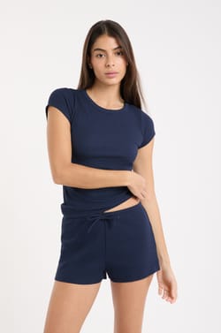 Short de pyjama avec coton;${refinementColor}