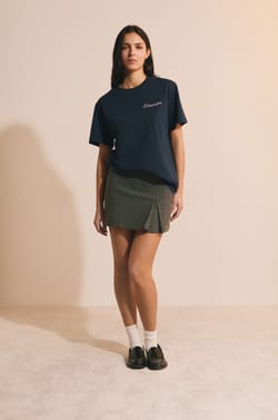 Camiseta de manga corta de algod&oacute;n bordada;${refinementColor}