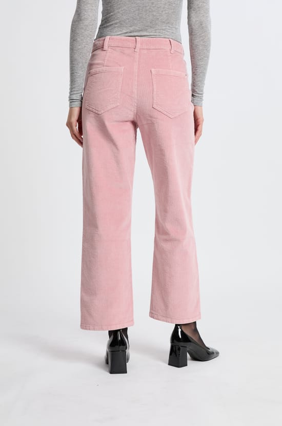 Pantalon en coton effet velours;${refinementColor}
