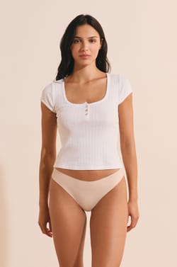 Cotton Seamless Tanga;${refinementColor}