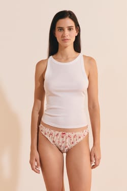Culotte bloomer avec fleurs;${refinementColor}