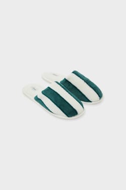 Chaussons mules à rayures;${refinementColor}