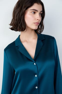 Silk Pyjama Shirt;${refinementColor}