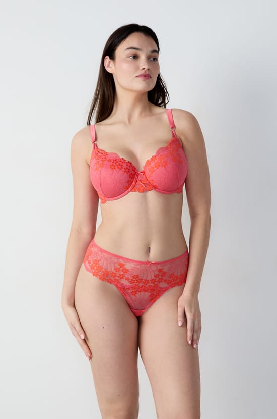 Soutien-gorge N.4 - Le coques fines broderie fleurie;${refinementColor}