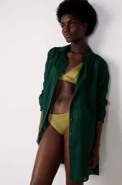 Robe chemise de plage;${refinementColor}