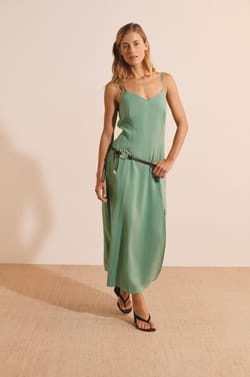 Robe longue &agrave; col halter;${refinementColor}