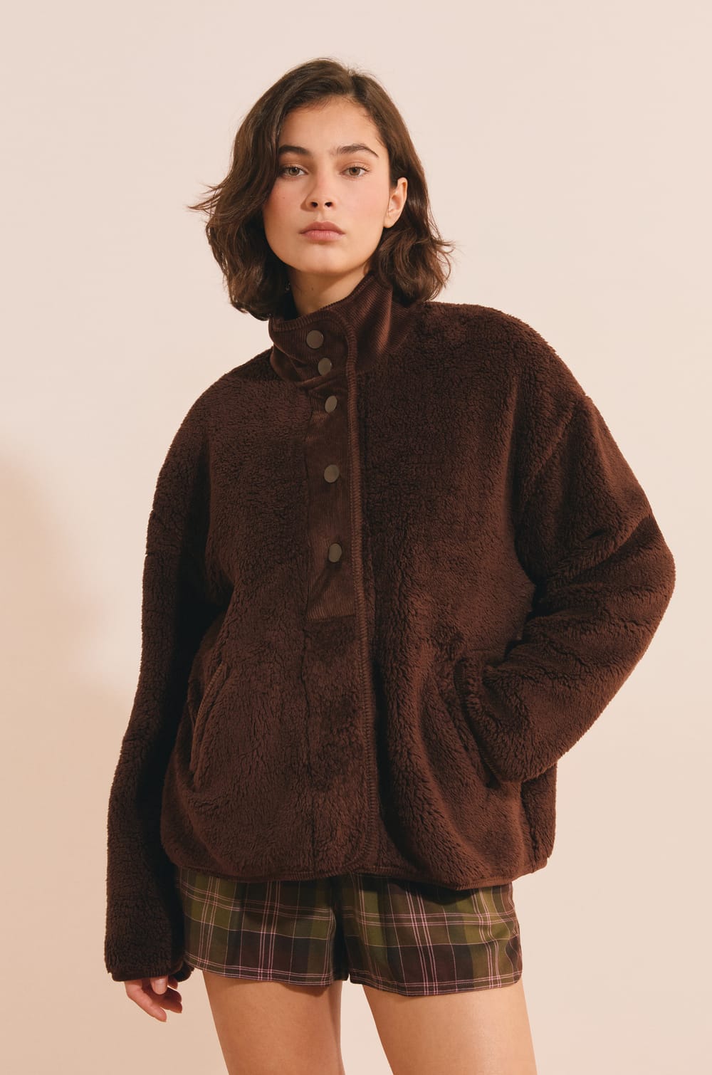 Veste avec col montant;${refinementColor}