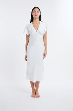 Long Satin Nightdress;${refinementColor}