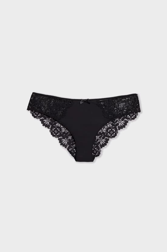 Hipster in microfibre and lace;${refinementColor}