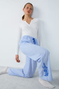 Cotton Pyjama Bottoms;${refinementColor}