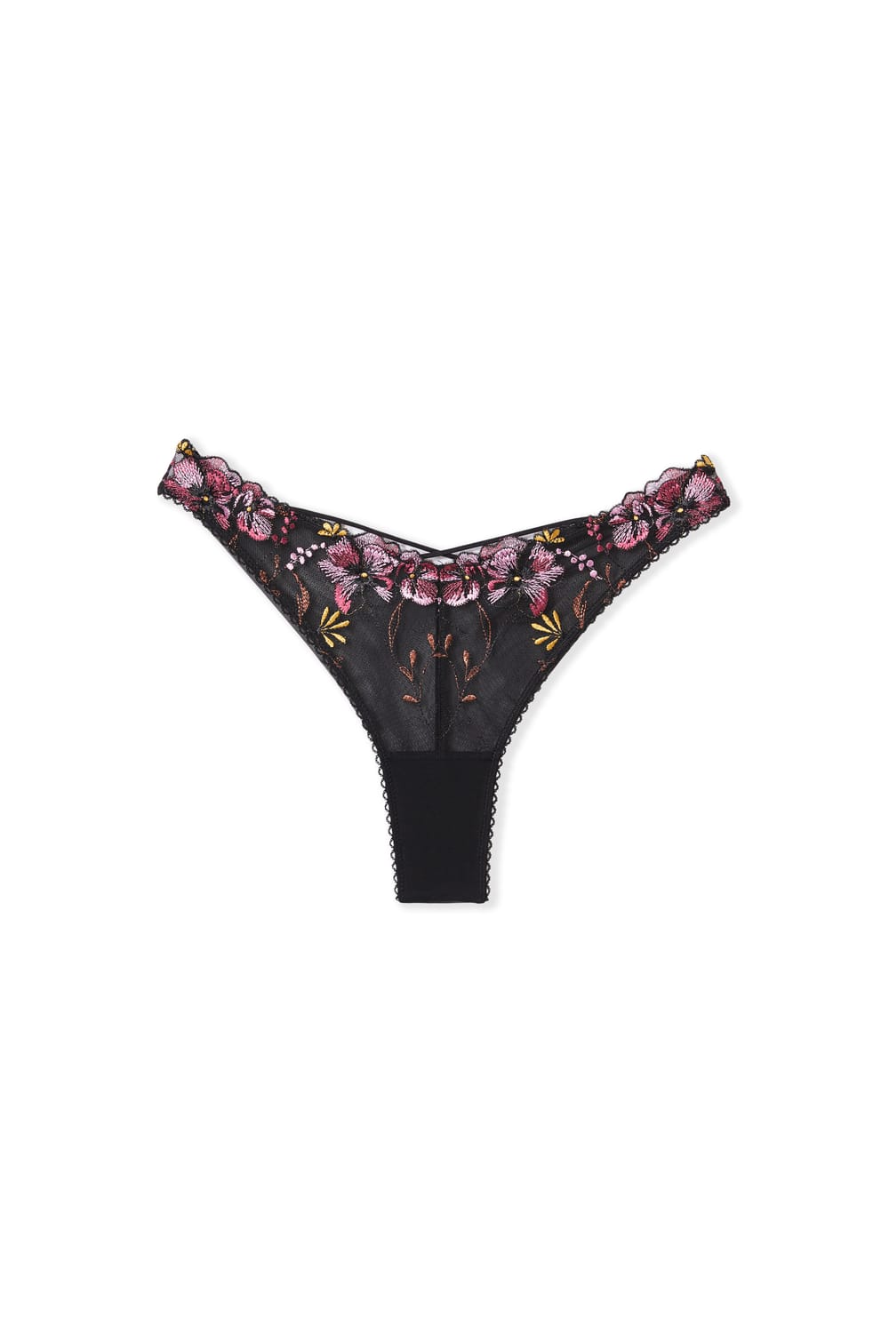 Tanga avec broderie;${refinementColor}
