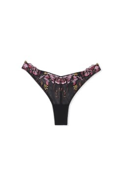 Tanga avec broderie;${refinementColor}