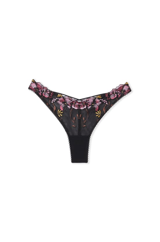 Tanga avec broderie;${refinementColor}