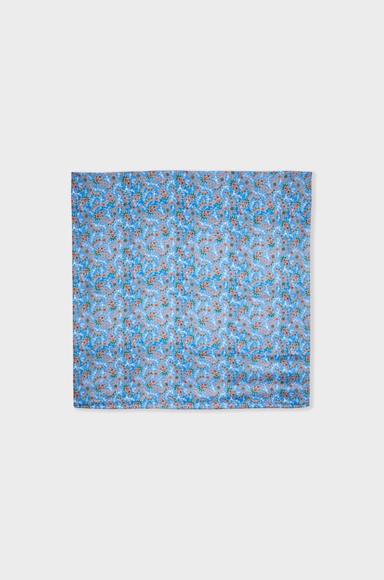 Foulard &agrave; motif floral;${refinementColor}