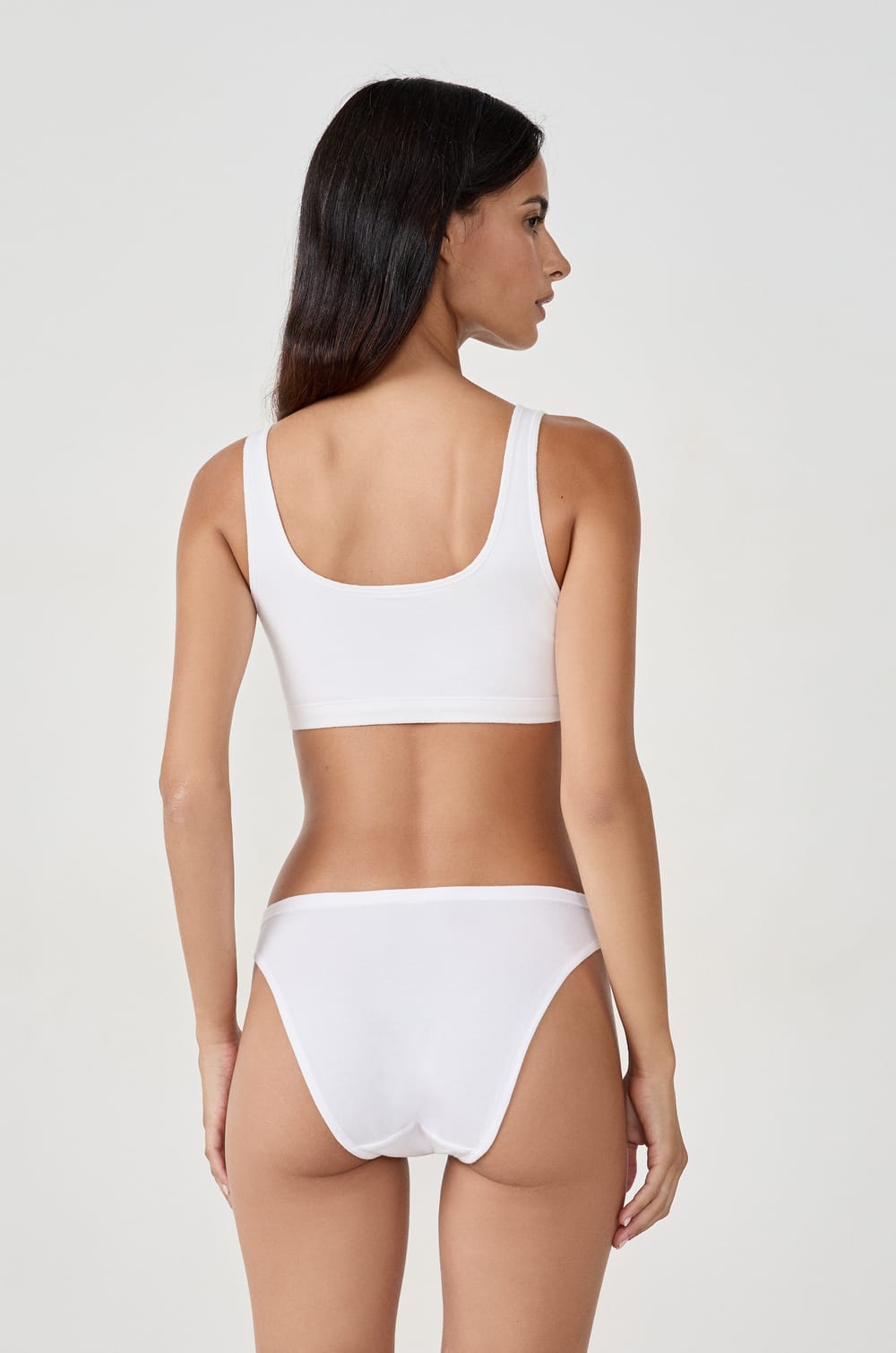 Reversible Bralette in Stretchy Organic Cotton;${refinementColor}