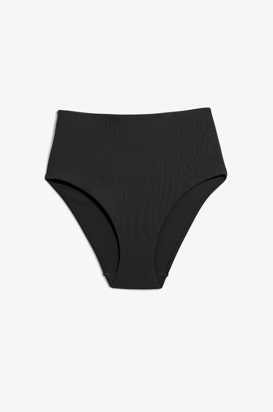 High Waist Bikini Bottom;${refinementColor}