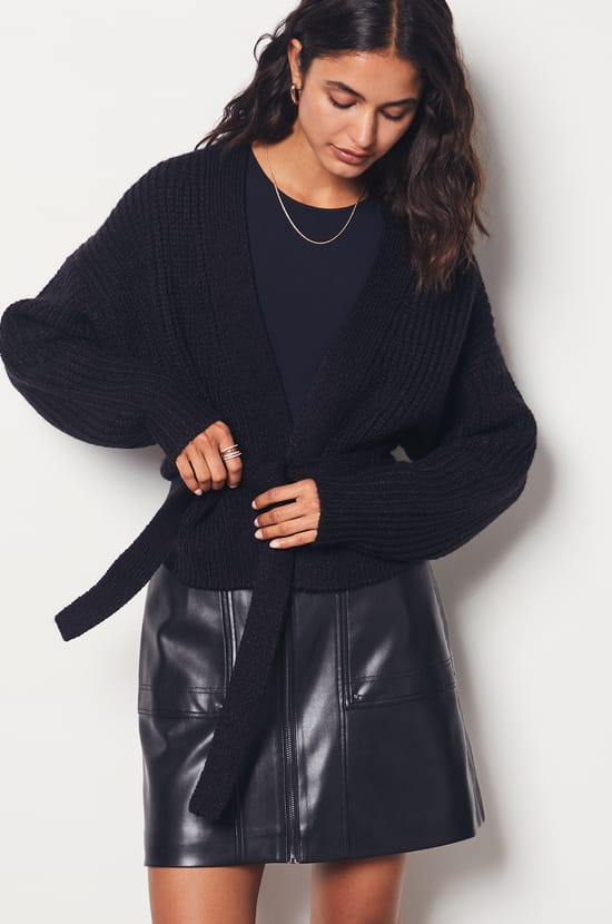 Tie Cardigan;${refinementColor}