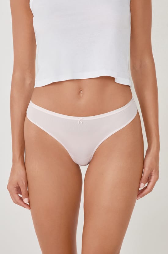 Pack of 5 Microfiber Thongs;${refinementColor}