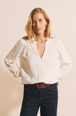 Blouse avec broderie;${refinementColor}