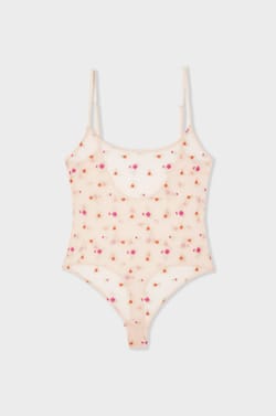 Embroidered Bodysuit;${refinementColor}