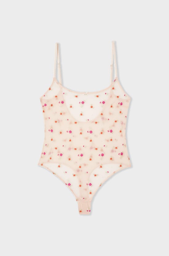 Embroidered Bodysuit;${refinementColor}