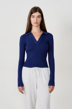 Polo manches longues;${refinementColor}