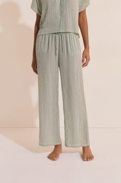 Pantacourt &agrave; rayures;${refinementColor}