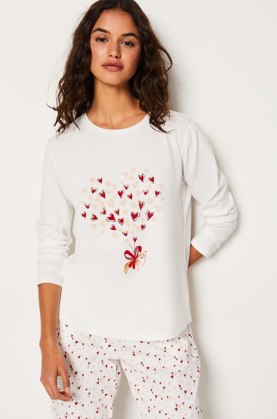 Ensemble 3 pièces de pyjamas veste polaire;${refinementColor}