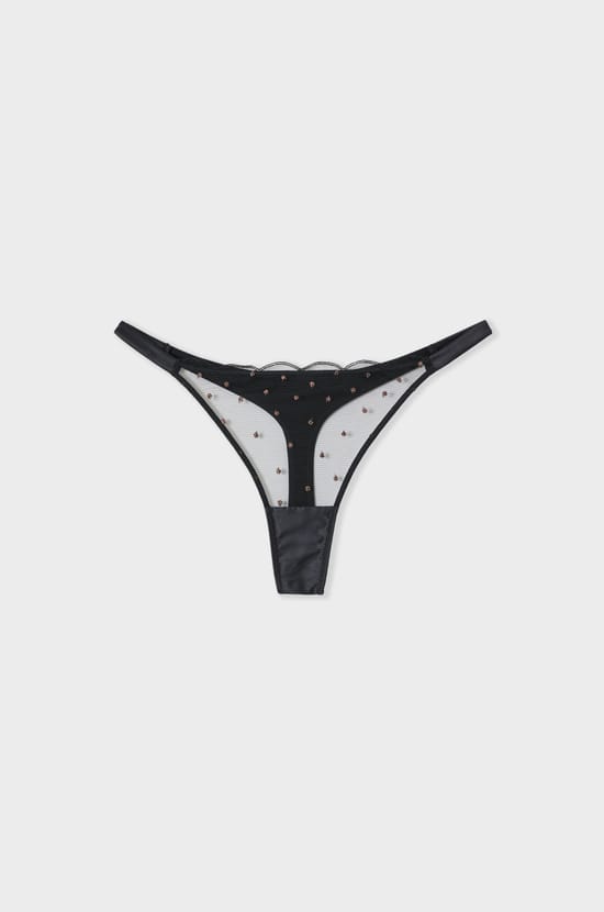 Embroidered Thong;${refinementColor}
