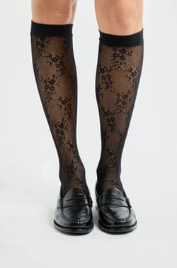 Lace Socks with Patterns;${refinementColor}