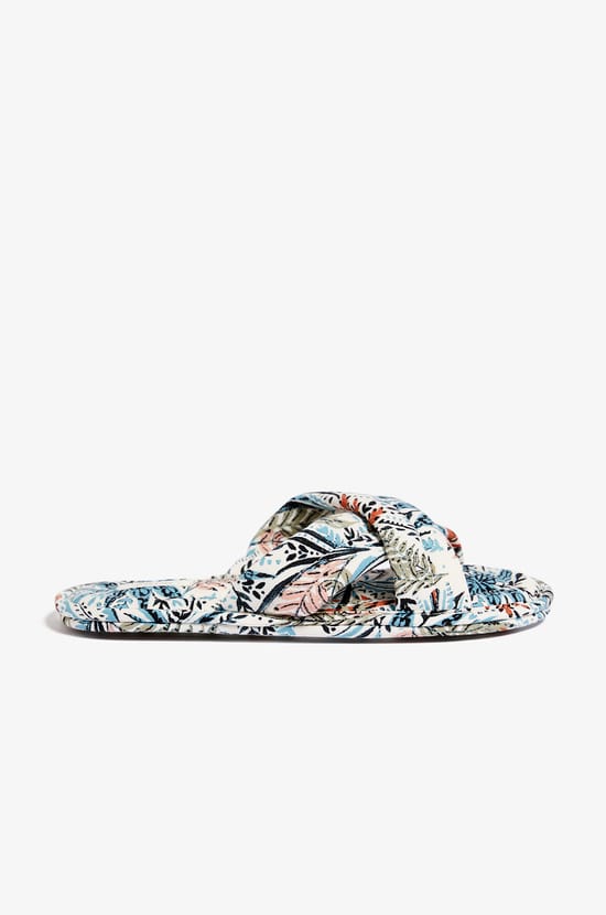 Chaussons mules ouvertes imprimés;${refinementColor}