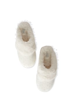 Chaussons mules avec strass;${refinementColor}