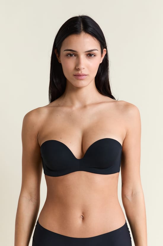 Microfibre Push-up Strapless Bra;${refinementColor}