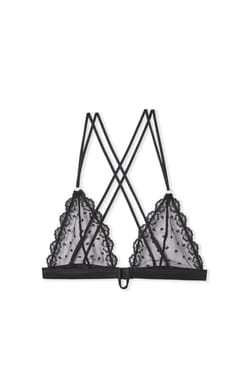 Soutien-gorge triangle en broderie;${refinementColor}