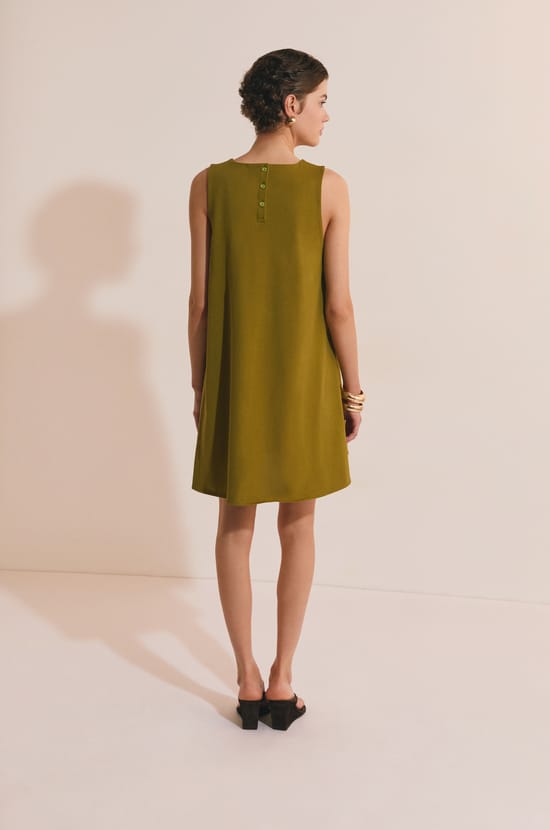 Robe courte en coton;${refinementColor}