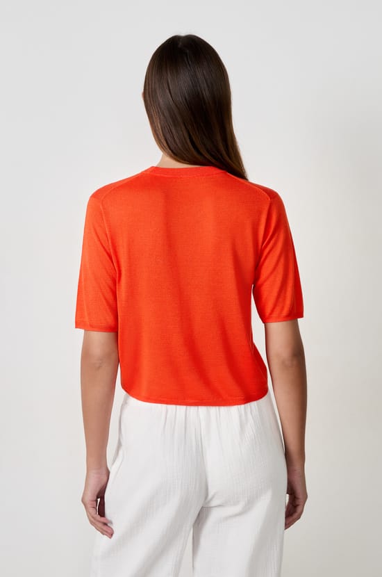 Pull manches courtes;${refinementColor}