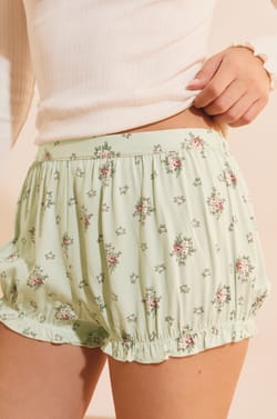 Short bloomer &agrave; motif fleuri;${refinementColor}
