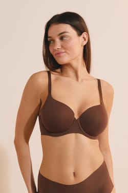 Soutien-gorge coques fines en microfibre;${refinementColor}