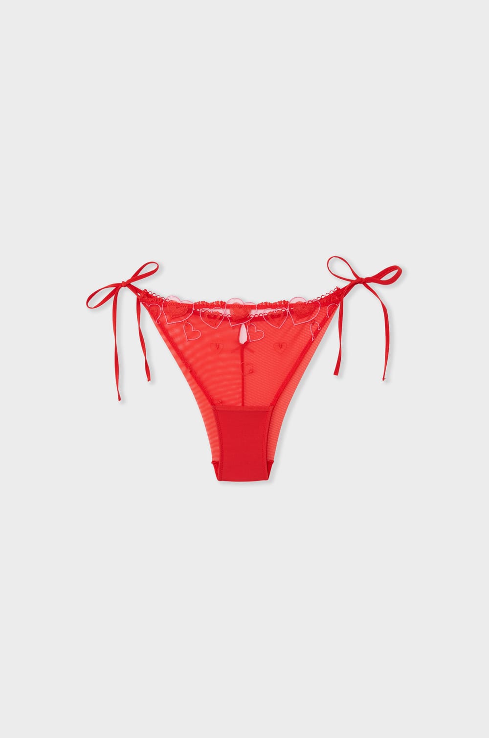 Bestickte Slip mit Herzmotiven;${refinementColor}